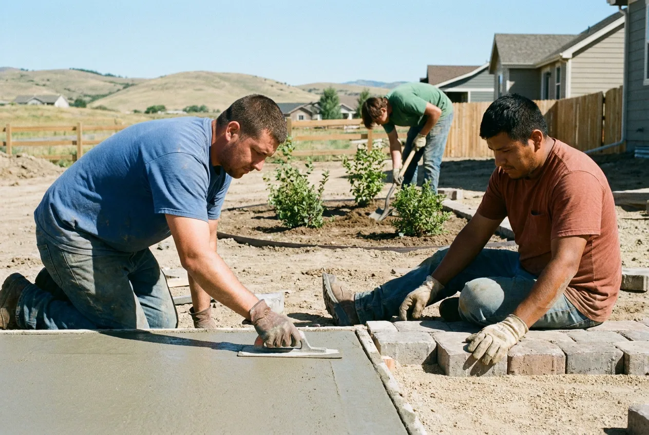 The SOL Creations crew working together on a Colorado project